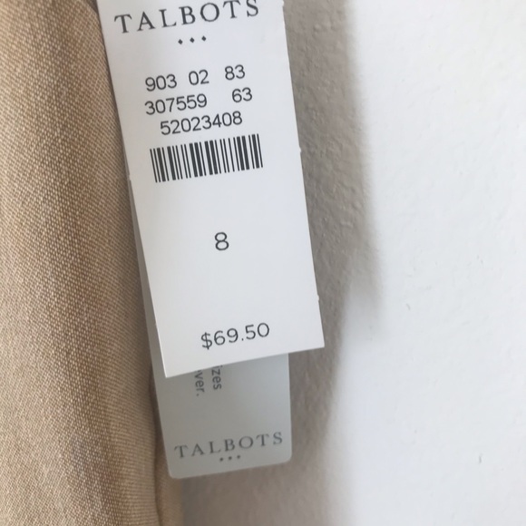 Talbots Pants NWT Size 8 - Picture 5 of 6